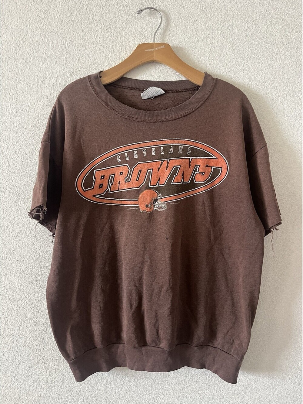 Vintage 1999 Cleveland Browns Cutoff Sweatshirt Size L